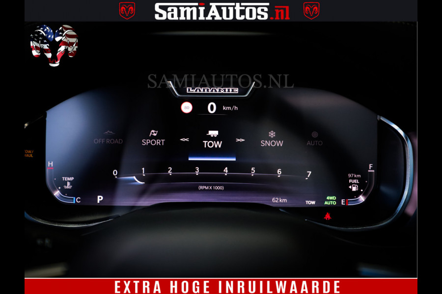 Dodge Ram 1500 Night Premium | Full Option | De Meest Luxe Pick-Up in zijn Klasse | Comfortabele Dubbele Cabine met Royale 5 Zitplaatsen | BPM vrij | Nu Leverbaar uit Voorraad | Voorraad Nr 2285 - 7648