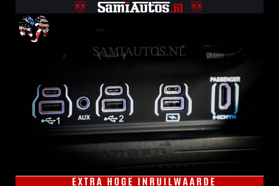 Dodge Ram 1500 Night Premium | Full Option | De Meest Luxe Pick-Up in zijn Klasse | Comfortabele Dubbele Cabine met Royale 5 Zitplaatsen | BPM vrij | Nu Leverbaar uit Voorraad | Voorraad Nr 2285 - 7648