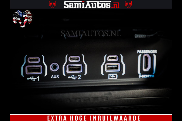 Dodge Ram 1500 Night Premium | Full Option | De Meest Luxe Pick-Up in zijn Klasse | Comfortabele Dubbele Cabine met Royale 5 Zitplaatsen | BPM vrij | Nu Leverbaar uit Voorraad | Voorraad Nr 2285 - 7648