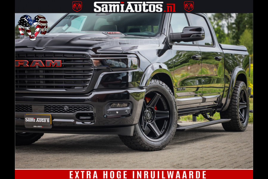Dodge Ram 1500 Night Premium | Full Option | De Meest Luxe Pick-Up in zijn Klasse | Comfortabele Dubbele Cabine met Royale 5 Zitplaatsen | BPM vrij | Nu Leverbaar uit Voorraad | Voorraad Nr 2287 - 3384