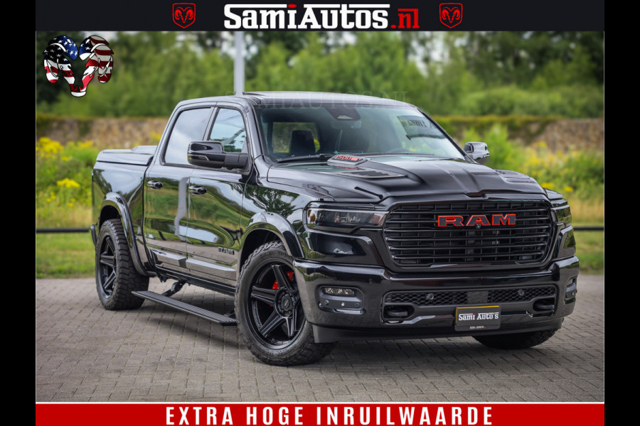 Dodge Ram 1500 Night Premium | Full Option | De Meest Luxe Pick-Up in zijn Klasse | Comfortabele Dubbele Cabine met Royale 5 Zitplaatsen | BPM vrij | Nu Leverbaar uit Voorraad | Voorraad Nr 2287 - 3384