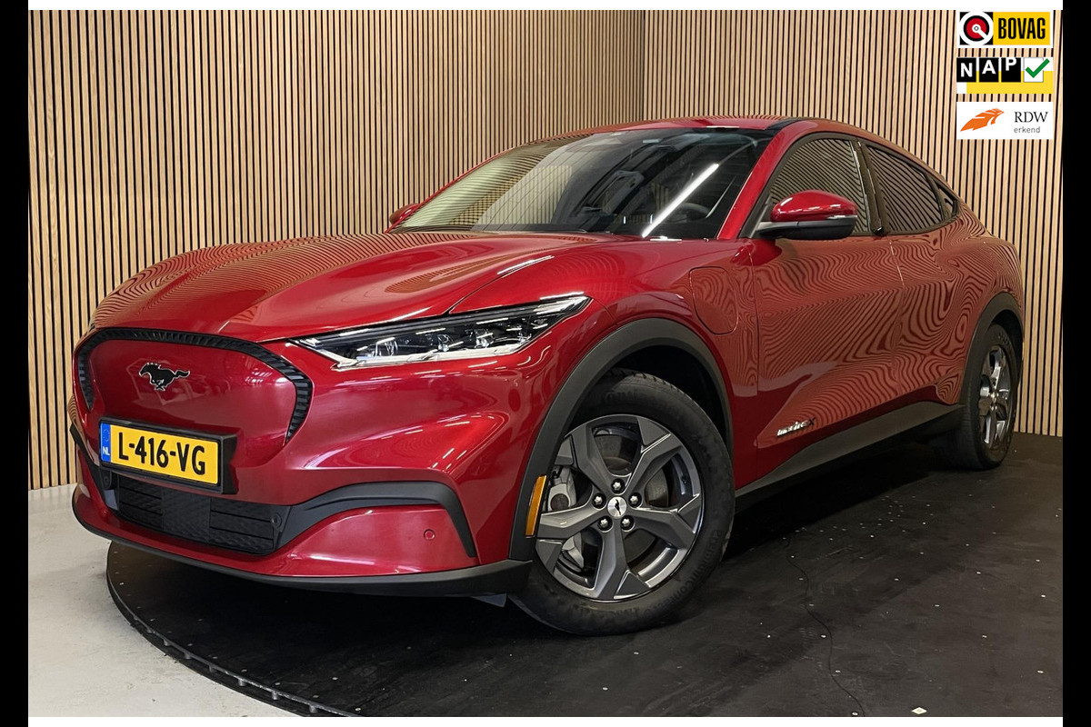 Ford Mustang Mach-E Extended RWD 98 kWh|95,5% SOH|GROTE ACCU|AFN.TREKH.|LEDER|ACC|CAMERA|CARPLAY|STOEL+STUURVERW|NAP|NL|INCL. BTW|