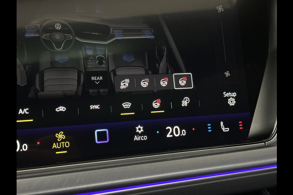 Volkswagen Touareg R 3.0 TSI 462PK E-Hybrid | Luchtvering | Puglia-Leder | Panorama | DYN-Audio | Massage | Ventilatie | ACC | Trekhaak | Nachtzicht | Head-Up | Ergo-Comfort | 22" | Keyless-Entry | Memory | 4-Zone Clima | ISO-Glas | Stoelverwarming V+A | Dodehoek | Standkachel | Carplay | Draadloos Laden |