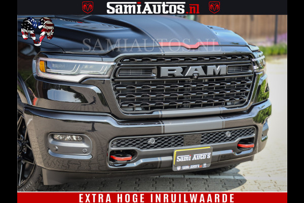 Dodge Ram 1500 Limited Night H.O 540HP 706Nm | Massage + Full Option | De Meest Luxe en Volle Pick-Up in zijn Klasse | Comfortabele Dubbele Cabine met Royale 5 Zitplaatsen | BPM vrij | Nu Leverbaar uit Voorraad | Voorraad Nr 2329 - 5135