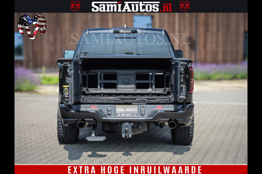 Dodge Ram 1500 Limited Night H.O 540HP 706Nm | Massage + Full Option | De Meest Luxe en Volle Pick-Up in zijn Klasse | Comfortabele Dubbele Cabine met Royale 5 Zitplaatsen | BPM vrij | Nu Leverbaar uit Voorraad | Voorraad Nr 2329 - 5135