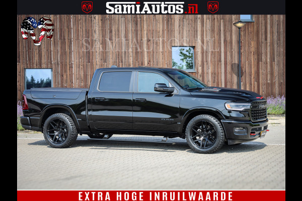 Dodge Ram 1500 Limited Night H.O 540HP 706Nm | Massage + Full Option | De Meest Luxe en Volle Pick-Up in zijn Klasse | Comfortabele Dubbele Cabine met Royale 5 Zitplaatsen | BPM vrij | Nu Leverbaar uit Voorraad | Voorraad Nr 2329 - 5135