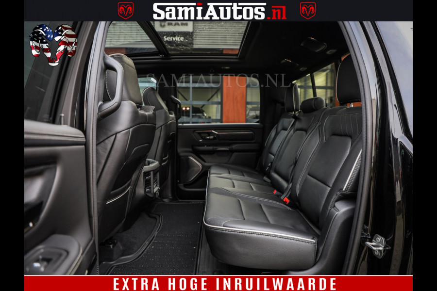 Dodge Ram 1500 Limited Night H.O 540HP 706Nm | Massage + Full Option | De Meest Luxe en Volle Pick-Up in zijn Klasse | Comfortabele Dubbele Cabine met Royale 5 Zitplaatsen | BPM vrij | Nu Leverbaar uit Voorraad | Voorraad Nr 2329 - 5135