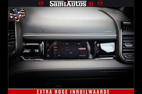 Dodge Ram 1500 Limited Night High Output 540HP 706Nm | Massage + Full Option | De Meest Luxe en Volle Pick-Up in zijn Klasse | Comfortabele Dubbele Cabine met Royale 5 Zitplaatsen | BPM vrij | Nu Leverbaar uit Voorraad | Voorraad Nr 2351 - 7478