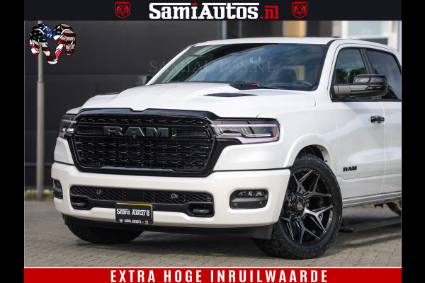 Dodge Ram 1500 Limited Night High Output 540HP 706Nm | Massage + Full Option | De Meest Luxe en Volle Pick-Up in zijn Klasse | Comfortabele Dubbele Cabine met Royale 5 Zitplaatsen | BPM vrij | Nu Leverbaar uit Voorraad | Voorraad Nr 2351 - 7478