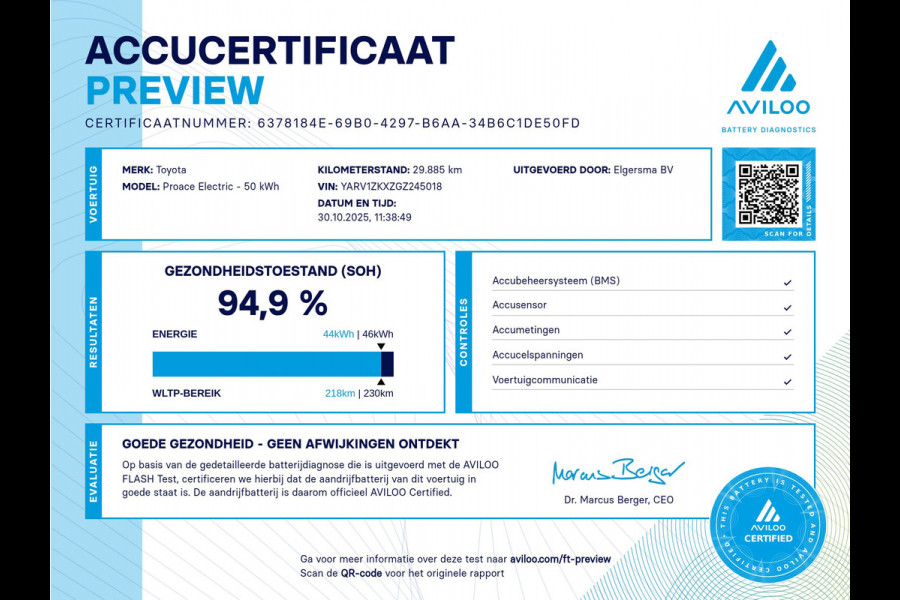 Toyota PROACE Electric Worker 50 kWh Snelladen SoH 94,9 % L3 Extra lang - NL Auto - Trekhaak