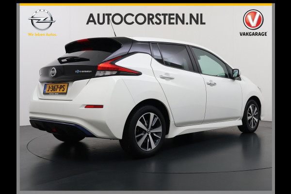Nissan Leaf Acenta 40kWh Navi Camera Adap.Cruise Apple Carplay Android Ecc SOH 88% DAB Stuur-Stoel-Achterbankverwarming Lmv Privacy Glas Rijstrooksensor Origineel Nederlandse Auto 1e Eigenaar