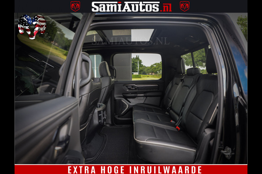 Dodge Ram 1500 Limited SPORT H.O 540HP 706Nm | Massage + Full Option | De Meest Luxe en Volle Pick-Up in zijn Klasse | Comfortabele Dubbele Cabine met Royale 5 Zitplaatsen | BPM vrij | Nu Leverbaar uit Voorraad | Voorraad Nr 2331