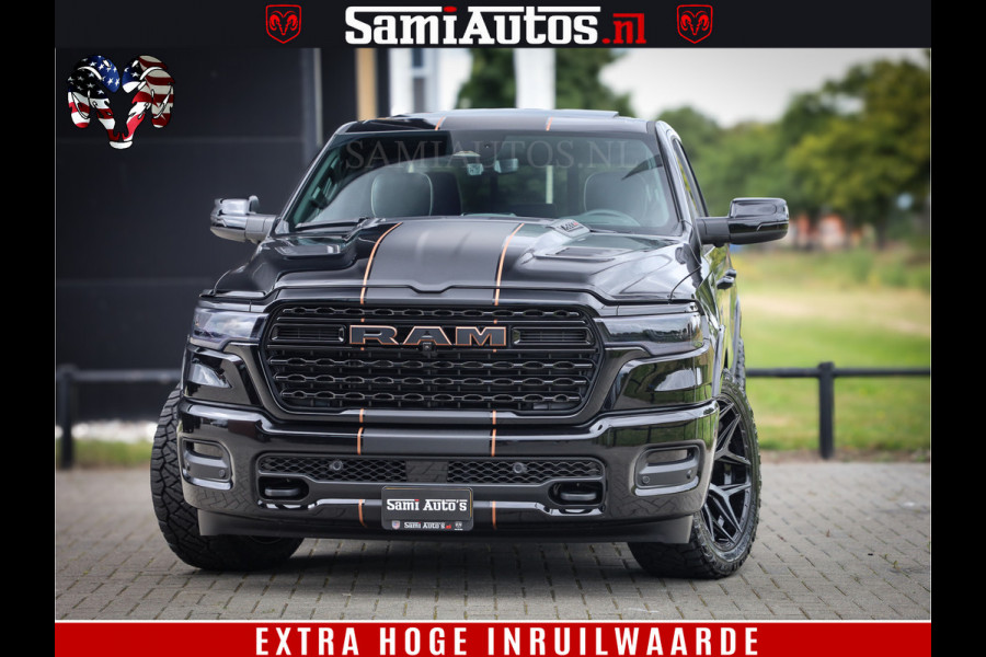 Dodge Ram 1500 Limited SPORT H.O 540HP 706Nm | Massage + Full Option | De Meest Luxe en Volle Pick-Up in zijn Klasse | Comfortabele Dubbele Cabine met Royale 5 Zitplaatsen | BPM vrij | Nu Leverbaar uit Voorraad | Voorraad Nr 2331