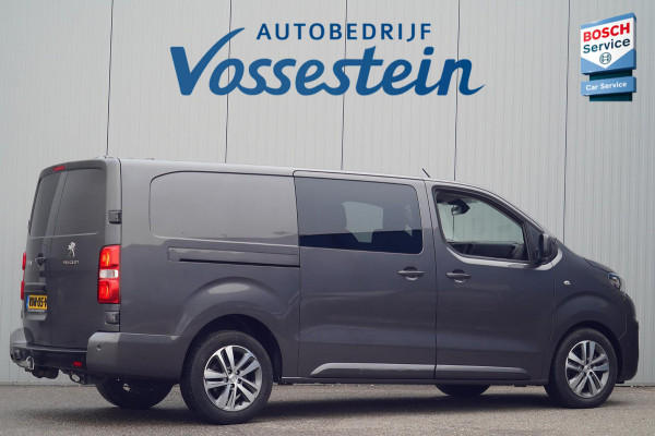 Peugeot Expert 2.0 BlueHDI 120 Long Asphalt DC / 5 Zitpl. / Automaat / 1e Eigenaar / Carplay / Head-Up / Trekhaak