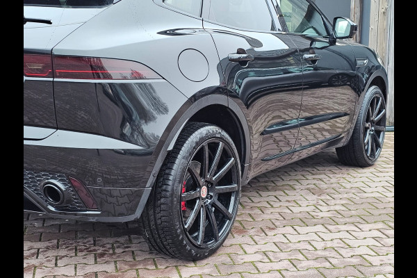 Jaguar E-Pace 2.0 P300 AWD R-Dynamic HSE | Black Pack | Meridan | Elek. stoelen + mermory | Leder | 360 camera | Sfeerverlichting | LMV 20" High gloss black |