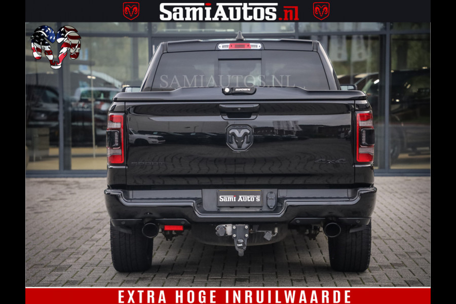 Dodge Ram 1500 SPORT BLACK EDITION | 4X4 5.7 V8 | VOL OPTIES | 360 CAMERA | APPLE CARPLAY | 3500KG | 22INCH NIGHT | FULL LED | ADAPTIVE CRUISE | MEMORY SEATS | LEDER | DUBBELE CABINE | CREWCAB