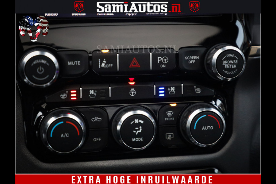Dodge Ram 1500 SPORT BLACK EDITION | 4X4 5.7 V8 | VOL OPTIES | 360 CAMERA | APPLE CARPLAY | 3500KG | 22INCH NIGHT | FULL LED | ADAPTIVE CRUISE | MEMORY SEATS | LEDER | DUBBELE CABINE | CREWCAB