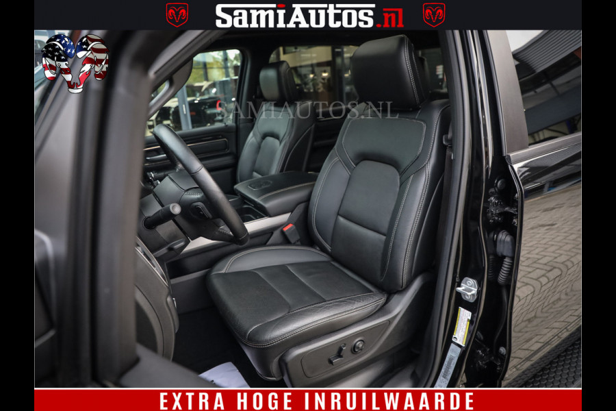 Dodge Ram 1500 SPORT BLACK EDITION | 4X4 5.7 V8 | VOL OPTIES | 360 CAMERA | APPLE CARPLAY | 3500KG | 22INCH NIGHT | FULL LED | ADAPTIVE CRUISE | MEMORY SEATS | LEDER | DUBBELE CABINE | CREWCAB