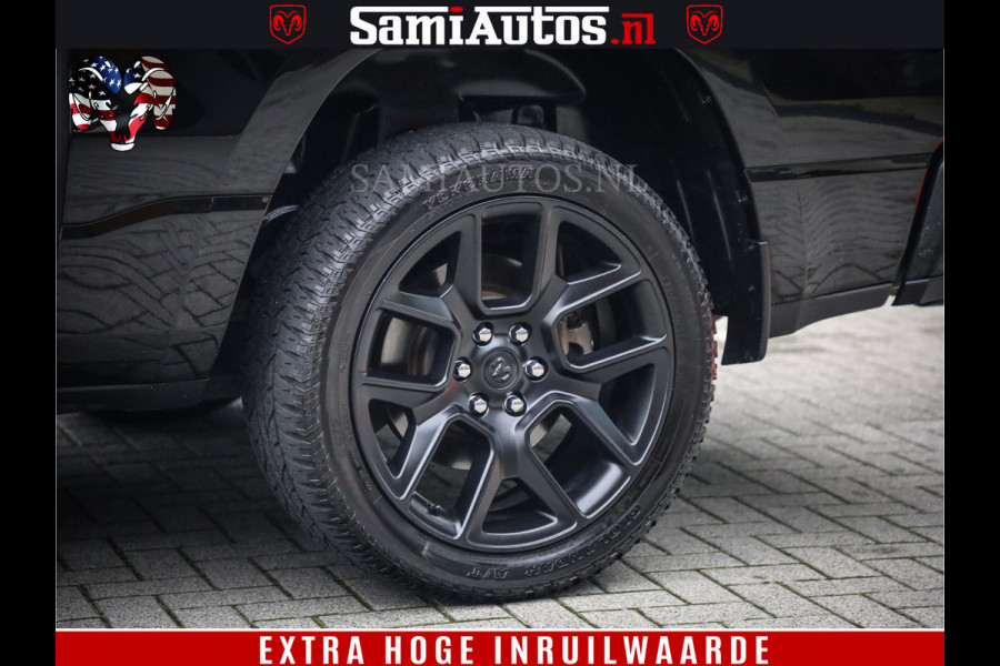 Dodge Ram 1500 SPORT BLACK EDITION | 4X4 5.7 V8 | VOL OPTIES | 360 CAMERA | APPLE CARPLAY | 3500KG | 22INCH NIGHT | FULL LED | ADAPTIVE CRUISE | MEMORY SEATS | LEDER | DUBBELE CABINE | CREWCAB