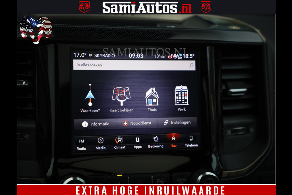 Dodge Ram 1500 SPORT BLACK EDITION | 4X4 5.7 V8 | VOL OPTIES | 360 CAMERA | APPLE CARPLAY | 3500KG | 22INCH NIGHT | FULL LED | ADAPTIVE CRUISE | MEMORY SEATS | LEDER | DUBBELE CABINE | CREWCAB