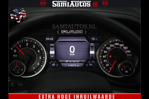 Dodge Ram 1500 SPORT BLACK EDITION | 4X4 5.7 V8 | VOL OPTIES | 360 CAMERA | APPLE CARPLAY | 3500KG | 22INCH NIGHT | FULL LED | ADAPTIVE CRUISE | MEMORY SEATS | LEDER | DUBBELE CABINE | CREWCAB