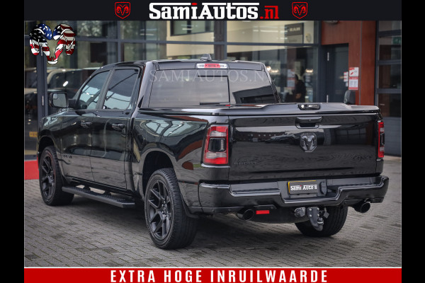Dodge Ram 1500 SPORT BLACK EDITION | 4X4 5.7 V8 | VOL OPTIES | 360 CAMERA | APPLE CARPLAY | 3500KG | 22INCH NIGHT | FULL LED | ADAPTIVE CRUISE | MEMORY SEATS | LEDER | DUBBELE CABINE | CREWCAB