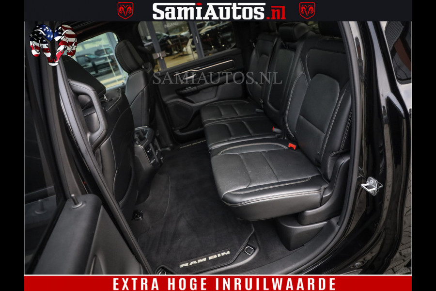 Dodge Ram 1500 SPORT BLACK EDITION | 4X4 5.7 V8 | VOL OPTIES | 360 CAMERA | APPLE CARPLAY | 3500KG | 22INCH NIGHT | FULL LED | ADAPTIVE CRUISE | MEMORY SEATS | LEDER | DUBBELE CABINE | CREWCAB