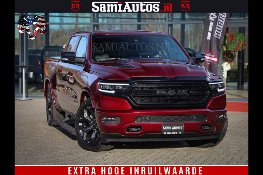 Dodge Ram 1500 Limited Night | Hemi 5.7 V8 4x4 | BOM VOL | Delmonico Red | Top Staat | Crew Cab | Dubbele Cabine | DC | 5 Persoons |