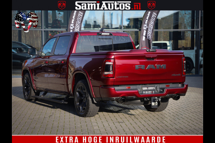 Dodge Ram 1500 Limited Night | Hemi 5.7 V8 4x4 | BOM VOL | Delmonico Red | Top Staat | Crew Cab | Dubbele Cabine | DC | 5 Persoons |