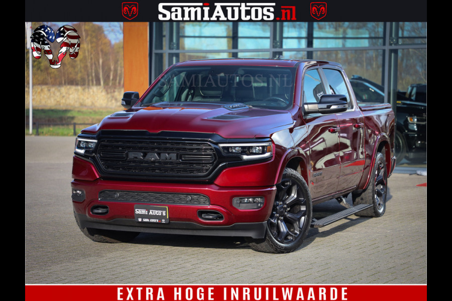 Dodge Ram 1500 Limited Night | Hemi 5.7 V8 4x4 | BOM VOL | Delmonico Red | Top Staat | Crew Cab | Dubbele Cabine | DC | 5 Persoons |