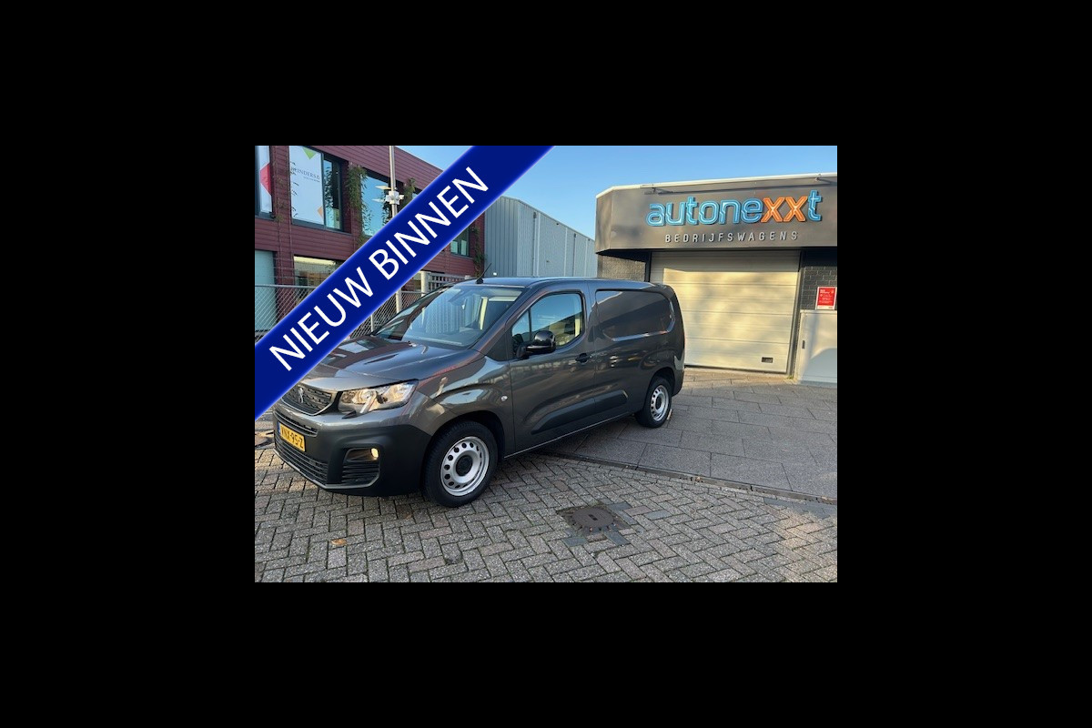 Peugeot Partner 1.5 BlueHDI Asphalt Long L2 I AIRCO I METALLIC I 1e EIGENAAR I DISTRIBUTIE VERVANGEN I COMPLETE ONDERHOUDSHISTORIE LONG VERSIE ! BRIDGESTONE 5 TOT 6 MM I APK MAART 2026