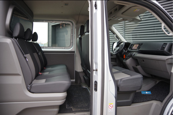 Volkswagen Crafter 35 2.0 TDI L3H2 DC 6P, 140PK AUT. LEDER, TREKHAAK, CAMERA, NAVI, AIRCO, APPLE CARPLAY/ANDROID AUTO, DUBBELE CABINE, DUBBEL CABIN