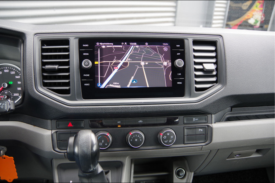 Volkswagen Crafter 35 2.0 TDI L3H2 DC 6P, 140PK AUT. LEDER, TREKHAAK, CAMERA, NAVI, AIRCO, APPLE CARPLAY/ANDROID AUTO, DUBBELE CABINE, DUBBEL CABIN