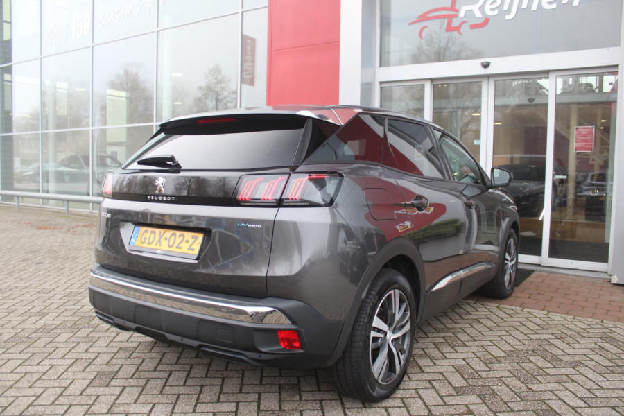 Peugeot 3008 1.6 HYbrid 180PK ALLURE PACK BUSINESS | STOEL VERWARMING | APPLE CARPLAY/ANDROID AUTO | NAVIGATIE | ACHTERUITRIJ CAMERA | KEYLESS ENTRY/START | LICHTMETALEN VELGEN 18" | DAB+ RADIO | LED KOPLAMPEN | CRUISE CONTROL | CLIMATE CONTROL |