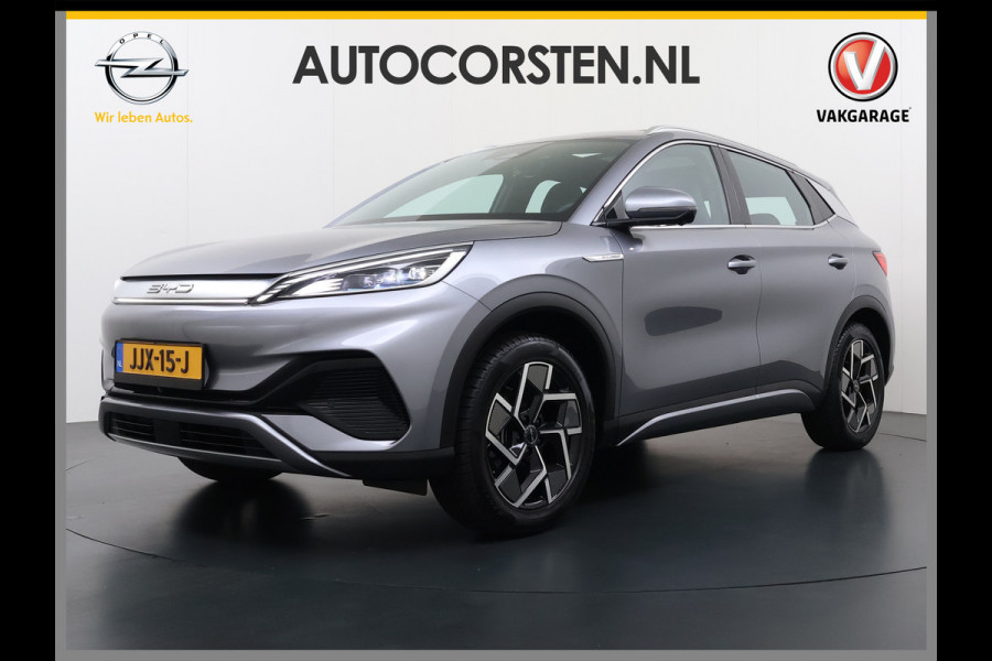 BYD ATTO 3 Comfort 60kWh Pano-dak Leer+Elektr.Verst. Warmtepomp Adaptieve Cruise 360°Camera Apple Carplay Android Auto Elektr.Achterklep De Verkeersbord detectie WiFi DAB Led Rijstrooksensor Keyless Smartphone Entry S.O.H. 96% Fabrieksgarantie tot 20-12-2028/150.000km Garantie op de LFP Accu tot 12-12-2030/200.000km €44.000,- Nieuw!