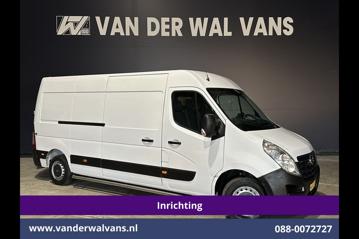 Opel Movano 2.3 CDTI L3H2 *Post NL inrichting* Euro6 Airco | Camera | Navigatie | Cruisecontrol Sidebars, Schappen, 270 graden achterdeuren, bijrijdersbank