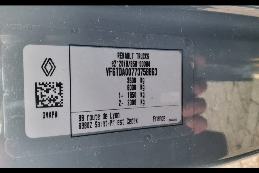 Renault Master 150.35 EURO 6 L2H2 GESLOTEN GRIJS URBAN - TREKHAAK - V-17-KHD - BPM VRIJ!