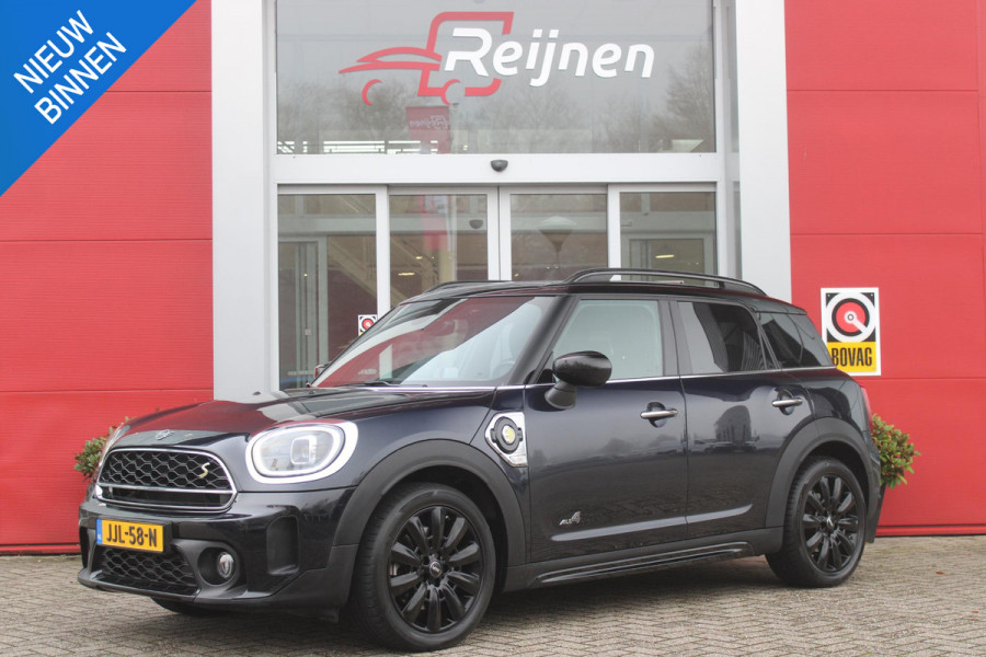 MINI Countryman 2.0 Cooper S E 220PK ALL4 CHILI | UNION JACK ACHTERLICHTEN | LEDEREN BEKLEDING | ELEKTRISCH BEDIENBARE VOORSTOELEN MET GEHEUGENFUNSCTIE OP DE BESTUURDERSSTOEL | STOEL/VOORRUIT VERWARMING | FULL LED KOPLAMPEN | DRAADLOZE APPLE CARPLAY/ANDROID AUTO | DRAADLOZE TELEFOONLADER | NAVIGATIE | EXTRA GETINTE ACHTERRUITEN | ZWART DAK | 18" LICHTMETALEN VELGEN BLACK 10 SPAAKS | ACHTERUITRIJ CAMERA | PARKEERSENSOREN VOOR EN ACHTER | CLIMATE CONTROL | KEYLESS ENTRY/START | HUD (HEAD UP DISPLAY) | ADAPTIVE CRUISE CONTROL | DAB+ RADIO | DONKERE HEMEL BEKLEDING |