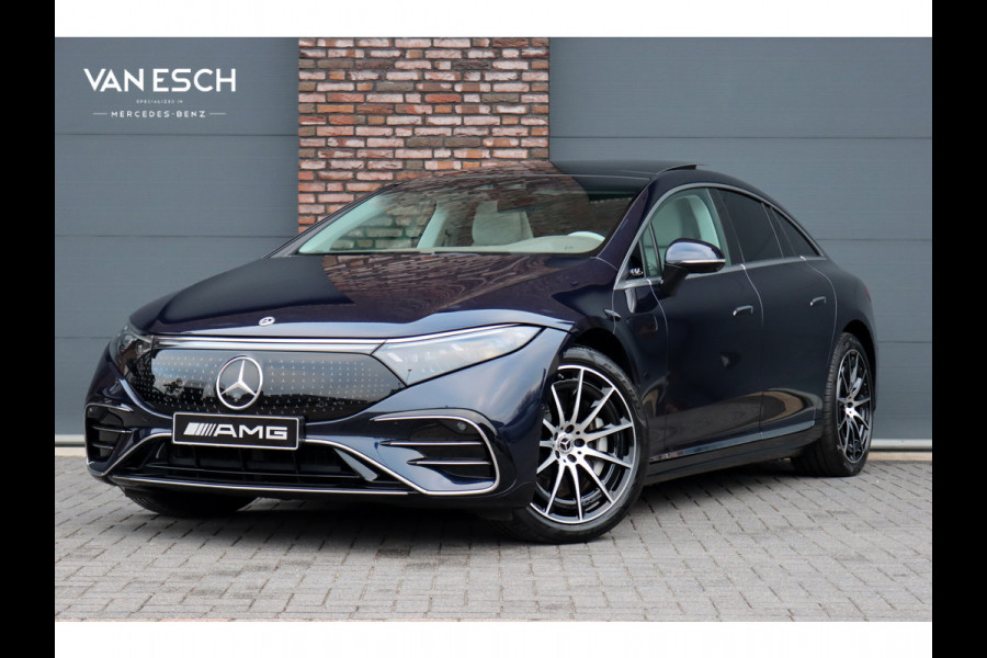 Mercedes-Benz EQS 450+ AMG Line 108 kWh | Hyperscreen | Luchtvering | Achterasbesturing | Distronic | Burmester | Memory | Keyless Go | Warmtepomp | Elek. Zitplaatsen Achter |