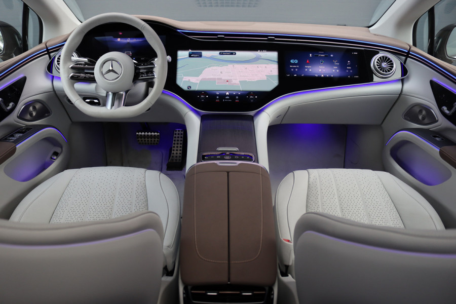 Mercedes-Benz EQS 450+ AMG Line 108 kWh | Hyperscreen | Luchtvering | Achterasbesturing | Distronic | Burmester | Memory | Keyless Go | Warmtepomp | Elek. Zitplaatsen Achter |