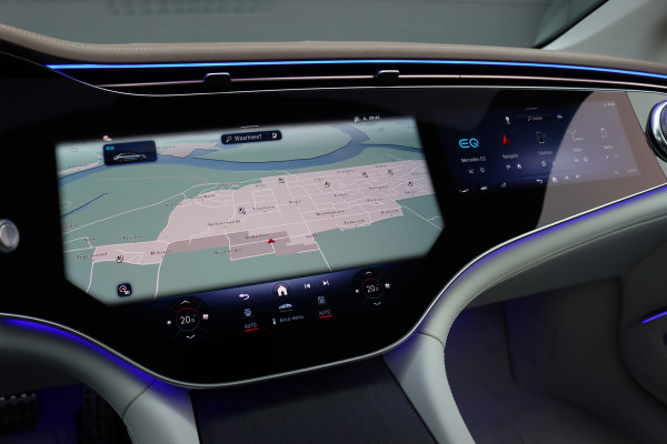 Mercedes-Benz EQS 450+ AMG Line 108 kWh | Hyperscreen | Luchtvering | Achterasbesturing | Distronic | Burmester | Memory | Keyless Go | Warmtepomp | Elek. Zitplaatsen Achter |