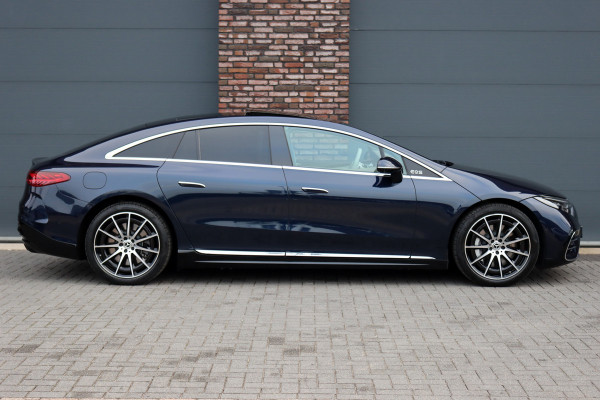 Mercedes-Benz EQS 450+ AMG Line 108 kWh | Hyperscreen | Luchtvering | Achterasbesturing | Distronic | Burmester | Memory | Keyless Go | Warmtepomp | Elek. Zitplaatsen Achter |