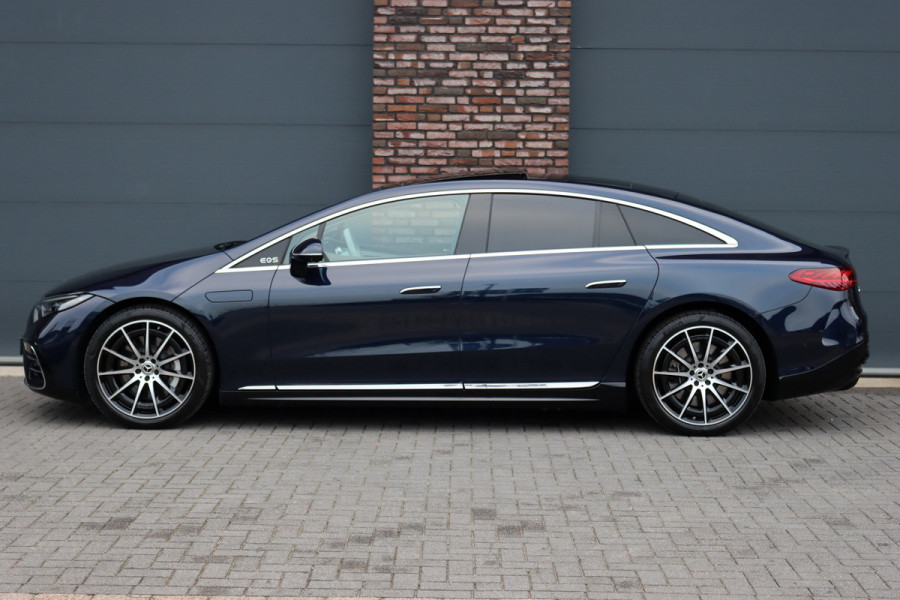 Mercedes-Benz EQS 450+ AMG Line 108 kWh | Hyperscreen | Luchtvering | Achterasbesturing | Distronic | Burmester | Memory | Keyless Go | Warmtepomp | Elek. Zitplaatsen Achter |