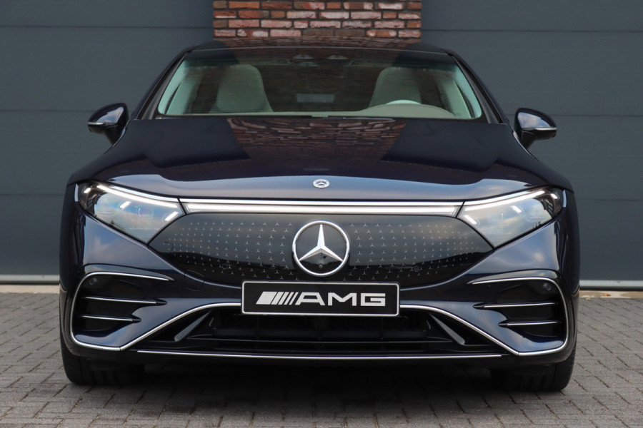 Mercedes-Benz EQS 450+ AMG Line 108 kWh | Hyperscreen | Luchtvering | Achterasbesturing | Distronic | Burmester | Memory | Keyless Go | Warmtepomp | Elek. Zitplaatsen Achter |