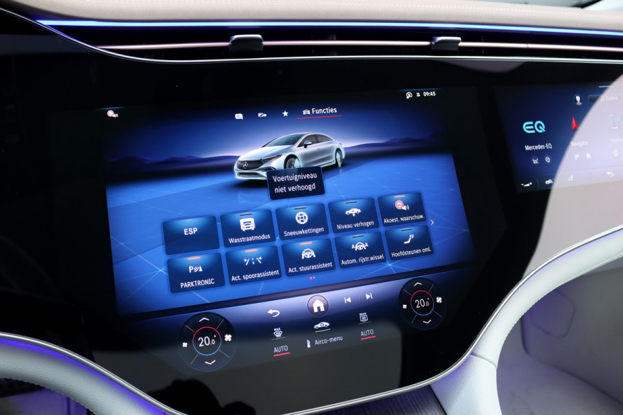 Mercedes-Benz EQS 450+ AMG Line 108 kWh | Hyperscreen | Luchtvering | Achterasbesturing | Distronic | Burmester | Memory | Keyless Go | Warmtepomp | Elek. Zitplaatsen Achter |