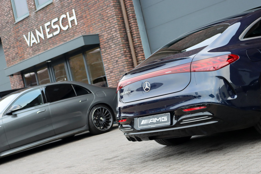 Mercedes-Benz EQS 450+ AMG Line 108 kWh | Hyperscreen | Luchtvering | Achterasbesturing | Distronic | Burmester | Memory | Keyless Go | Warmtepomp | Elek. Zitplaatsen Achter |