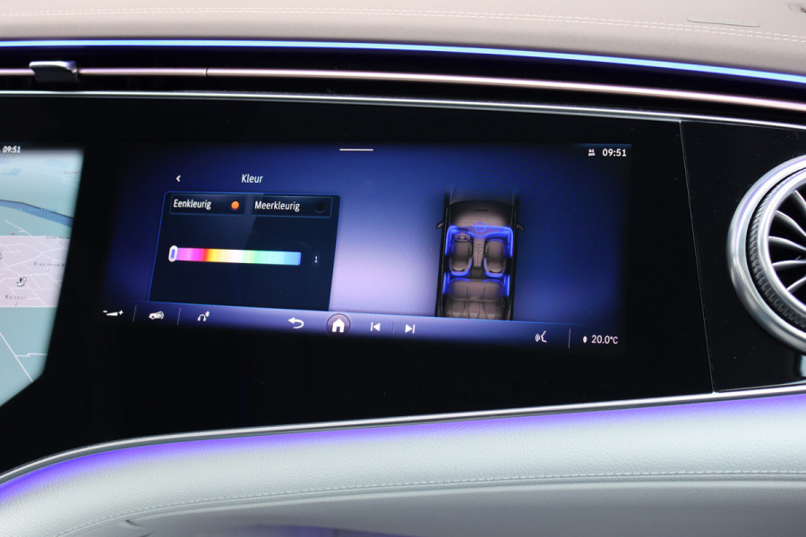 Mercedes-Benz EQS 450+ AMG Line 108 kWh | Hyperscreen | Luchtvering | Achterasbesturing | Distronic | Burmester | Memory | Keyless Go | Warmtepomp | Elek. Zitplaatsen Achter |