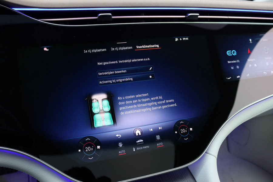 Mercedes-Benz EQS 450+ AMG Line 108 kWh | Hyperscreen | Luchtvering | Achterasbesturing | Distronic | Burmester | Memory | Keyless Go | Warmtepomp | Elek. Zitplaatsen Achter |