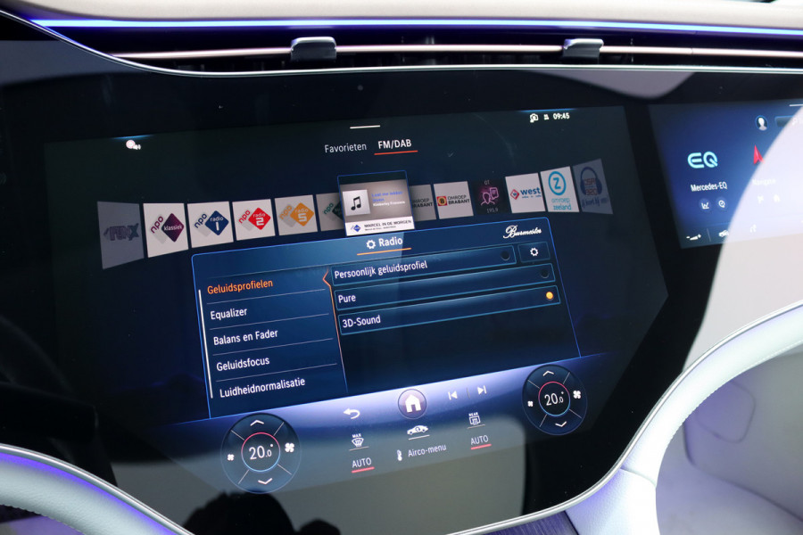 Mercedes-Benz EQS 450+ AMG Line 108 kWh | Hyperscreen | Luchtvering | Achterasbesturing | Distronic | Burmester | Memory | Keyless Go | Warmtepomp | Elek. Zitplaatsen Achter |