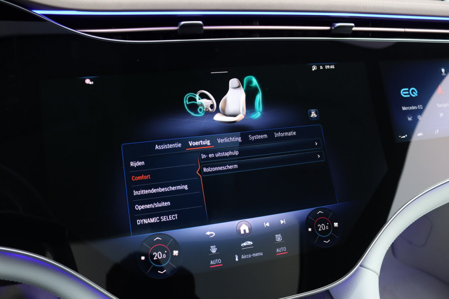 Mercedes-Benz EQS 450+ AMG Line 108 kWh | Hyperscreen | Luchtvering | Achterasbesturing | Distronic | Burmester | Memory | Keyless Go | Warmtepomp | Elek. Zitplaatsen Achter |